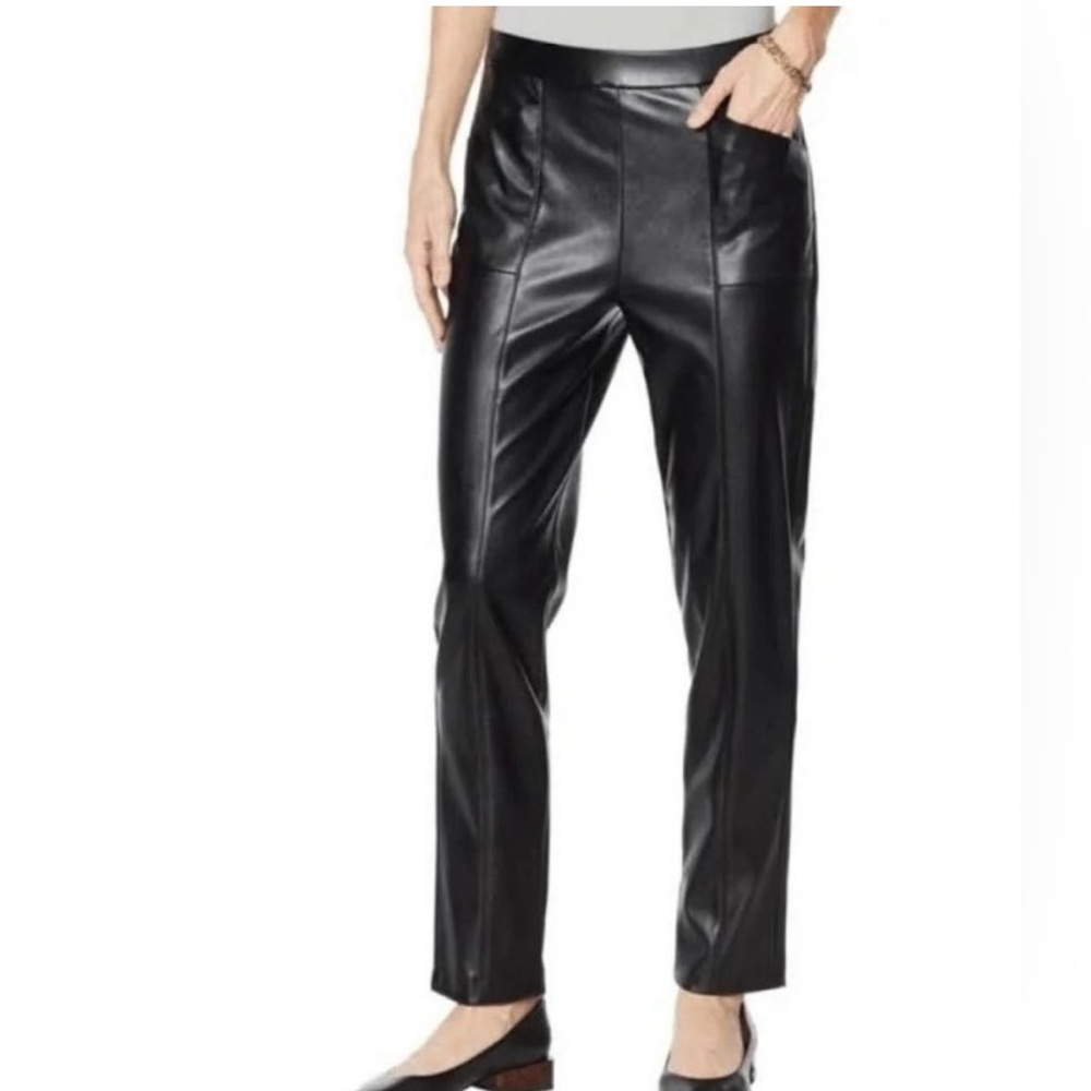 Halston Faux leather pant - Picture 1 of 7